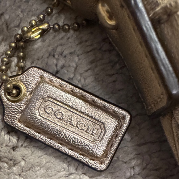 Coach Tan and Silver Crossbody Bag - Picture 4 of 4